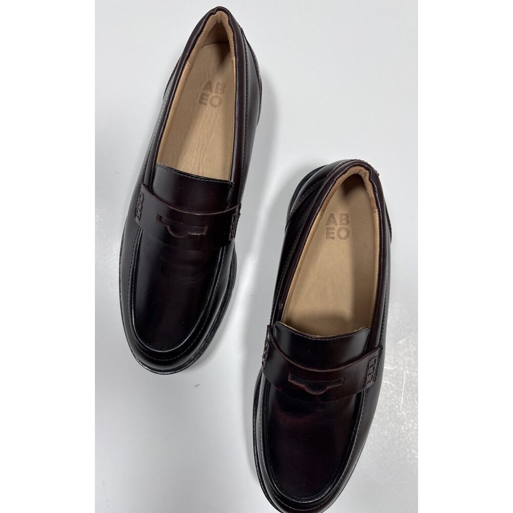 ABEO Boulevard Loafers Dark Brown Casual Leather Shoes women size 8.5